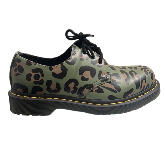 Dr. Martens 1461 Distorted Leopard Printed Lace-Up Shoes Size 7 NEW - Picture 4 of 10